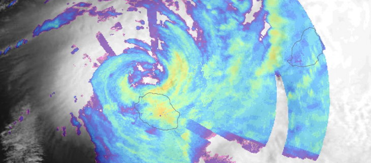 Le cyclone tropical BELAL en approche finale de La Réunion