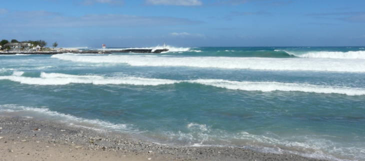 Hausse du niveau de la mer.