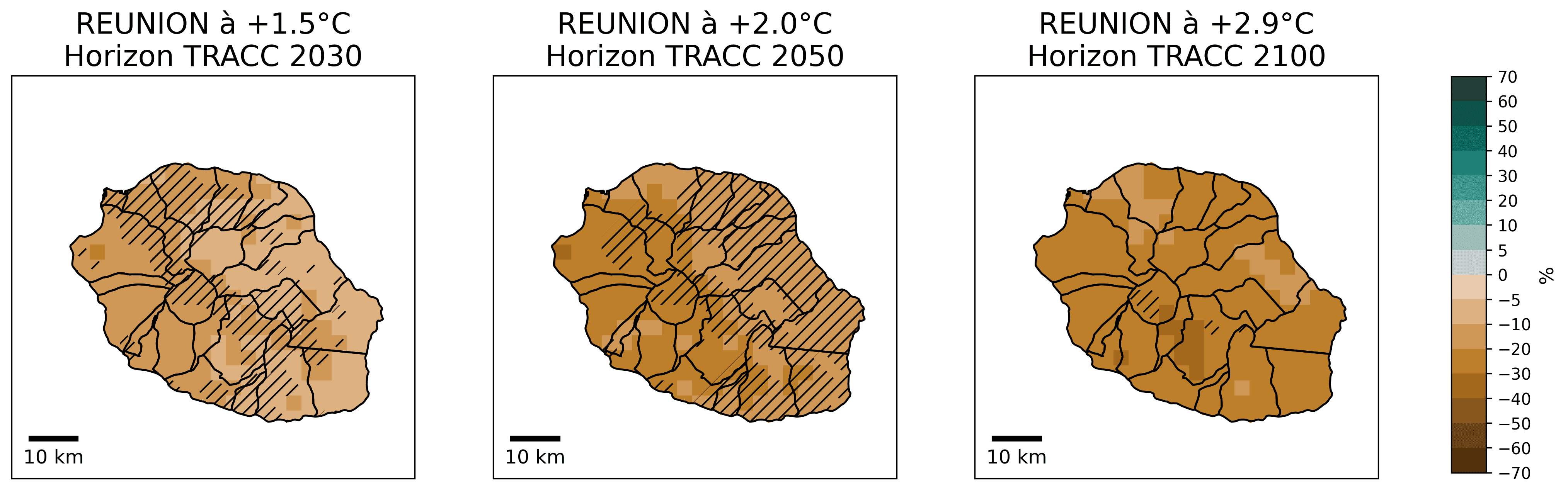 Évolution du cumul de précipitations en intersaison. © Météo-France